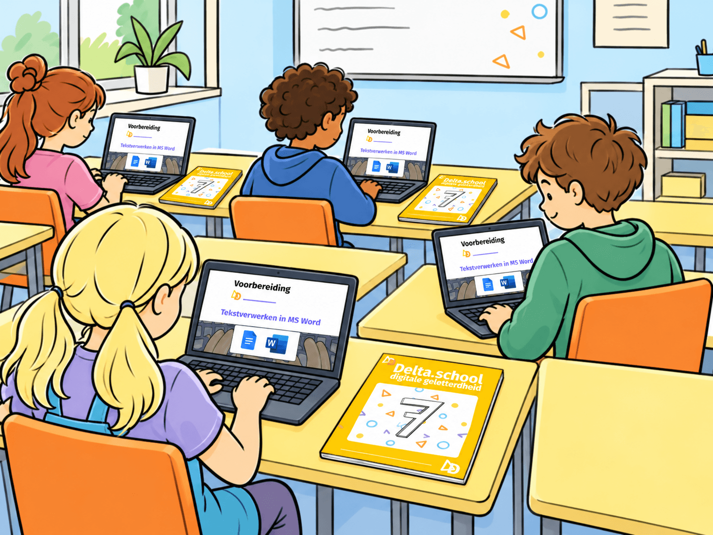 Didactiek: een tekstverwerker die bij een taalles wordt gebruikt